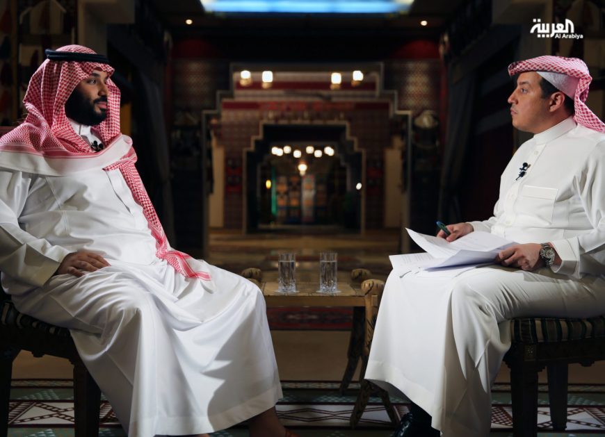 Crown Prince Mohammad bin Salman gives an interview to Al Dakhil