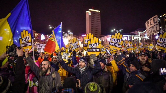 Anti-corruption protests in Romania
