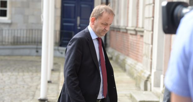 Garda whistleblower Sgt Maurice McCabe arriving on the first day of the Charleton tribunal at Dublin Castle last June. Source: Alan Betson.