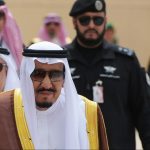 Король Саудовской Аравии и высшее руководство страны и их охранники
