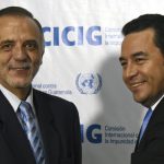 Глава CICIG Иван Веласкес и президент Гватемалы Джимми Моралес. Антикоррупционная комиссия