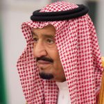 На этом фото король Саудовской Аравии Салман посещает церемонию принесения присяги