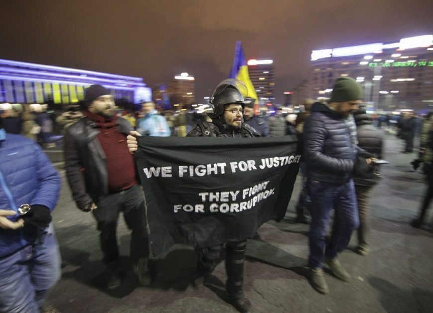 Протесты в Румынии